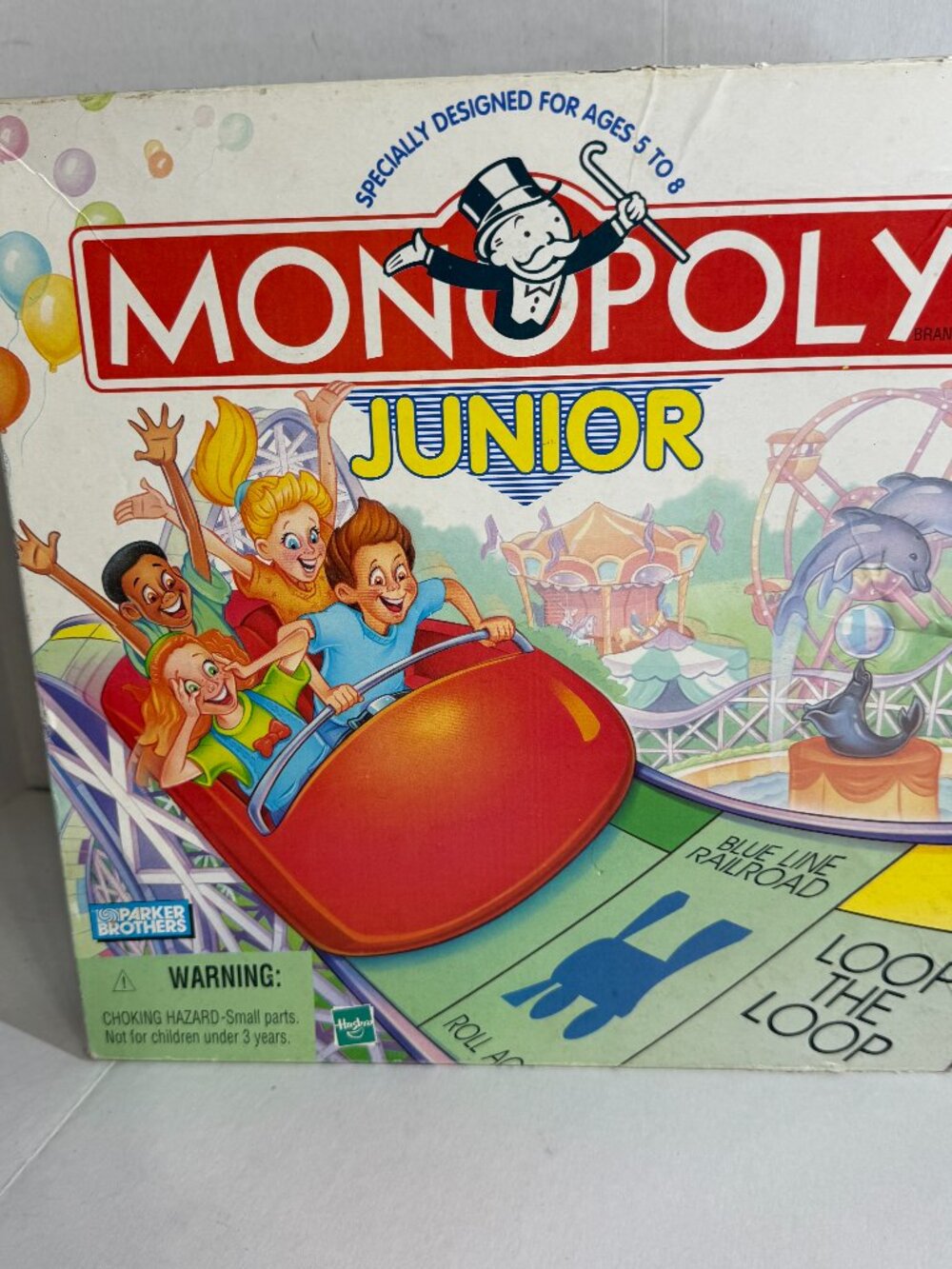 Parker Brothers Monopoly Junior Carnival Complete Board Game 1999 Vintage Roller